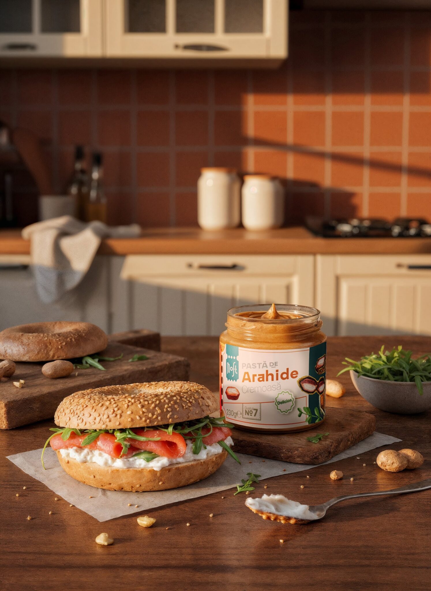 Bagel Gourmet Cu Somon Moft