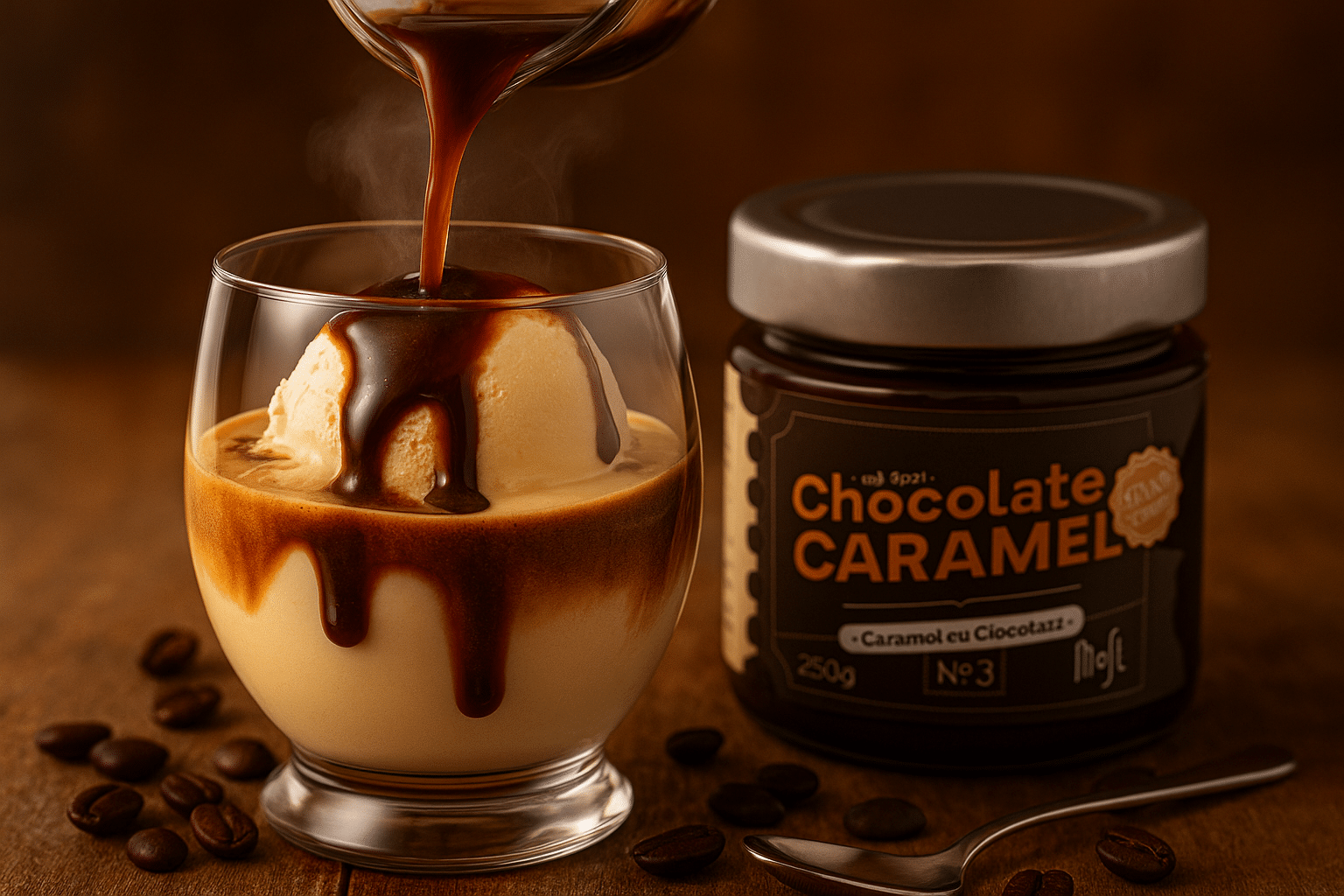 Affogato Cremos cu Caramel Moft