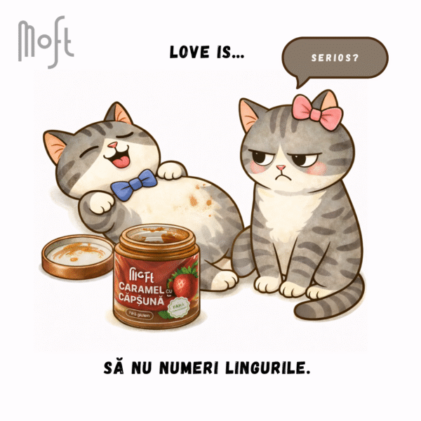Felicitare „Love is... Să nu numeri lingurile”