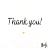 Felicitare Moft „Thank you”