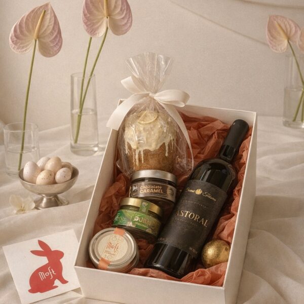 Set Cadou Paște MOFT Cutie Cadou de Paști Moft – Vin și Delicatese Fine