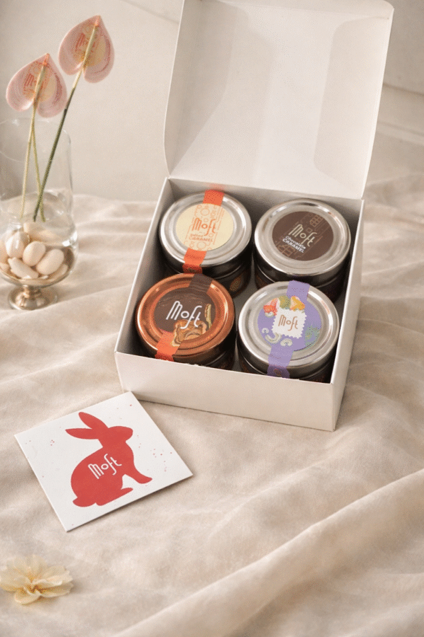 Set Cadou Paște MOFT Set Cadou Dulciuri Fine Moft – 4 Creme Artizanale Premium