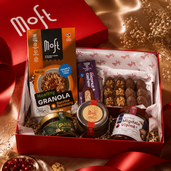 Set cadou premium cu delicii artizanale Moft.