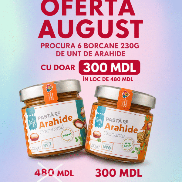 Oferta specială: 6 Borcane de unt de arahide