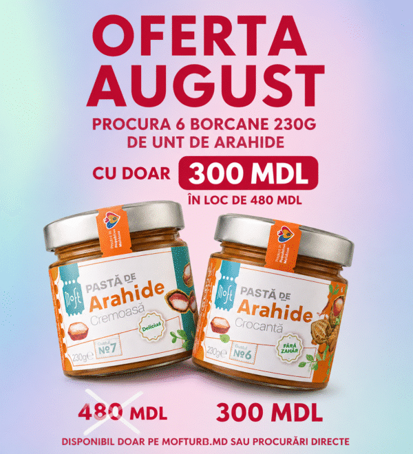 Oferta specială: 6 Borcane de unt de arahide
